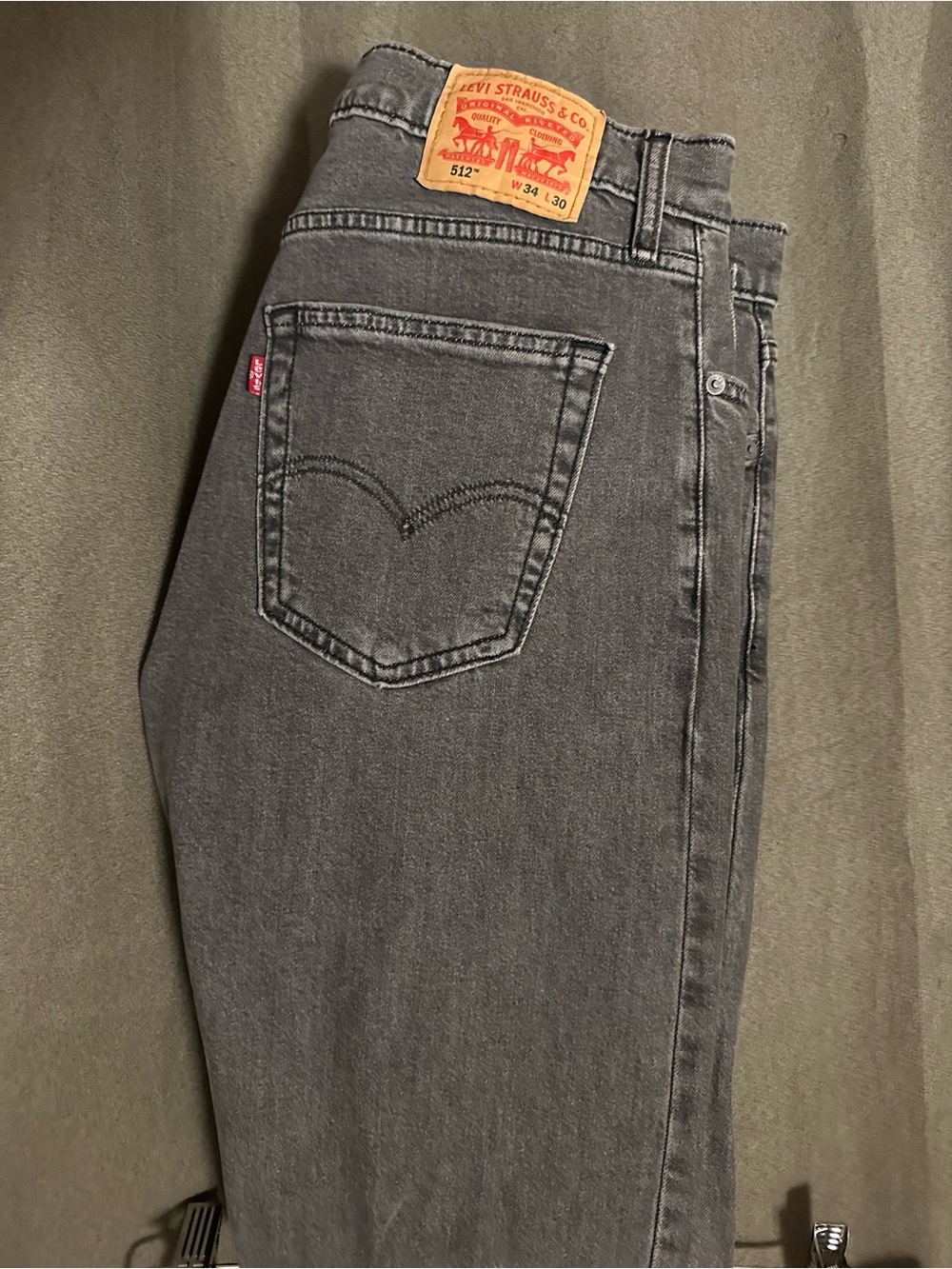 Levi's Men's Straight Jeans - Charcoal